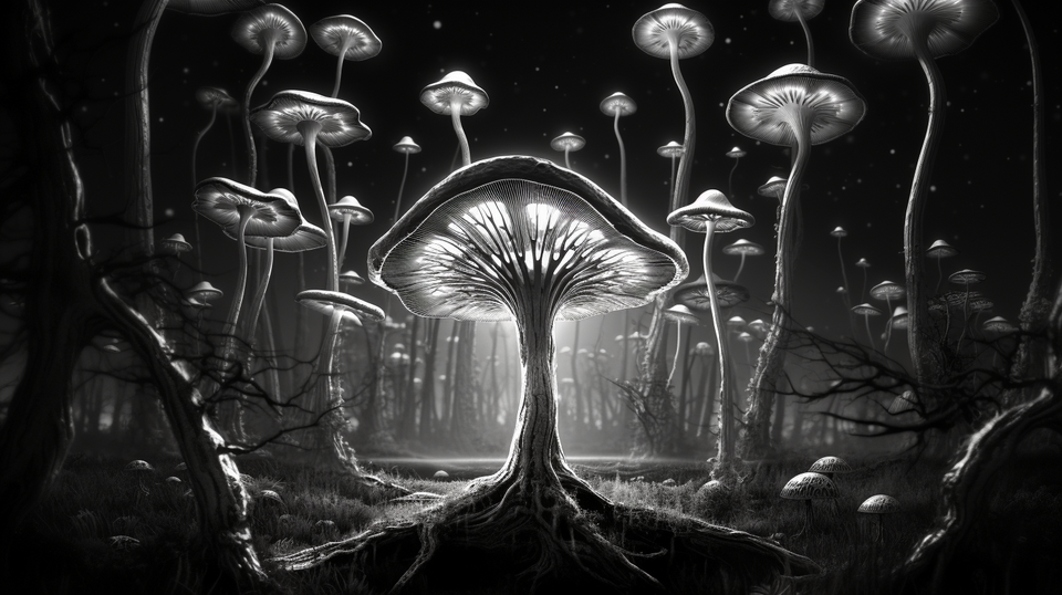 Gardien de voyage de ma mère sous champignons magiques