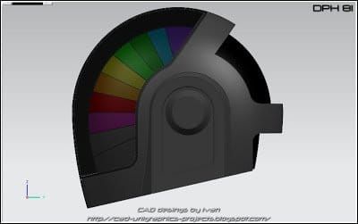 Daft Punk helmet model tutorial