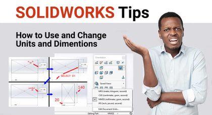 How to Change Units in SolidWorks. Using Units and Dimensions in SolidWorks