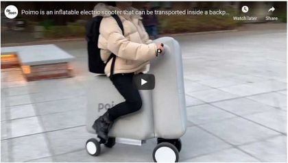 Video of the Day: Inflatable Scooter (Poimo)