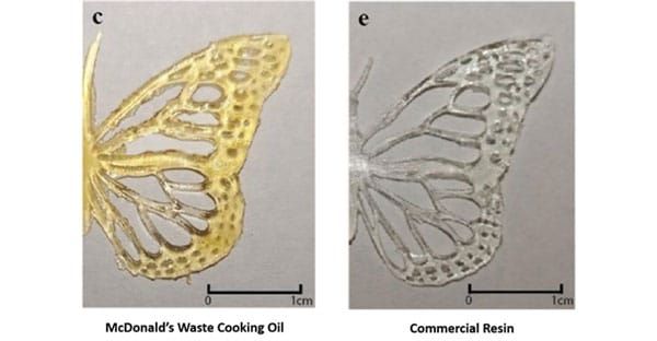 Used cooking oil from McDonalds: a sustainable material for 3D printing