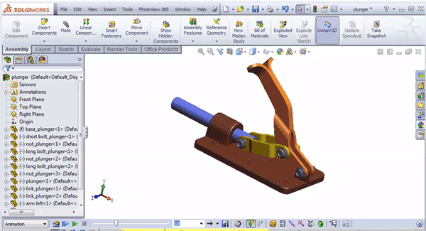 SolidWorks Motion Study Tutorial