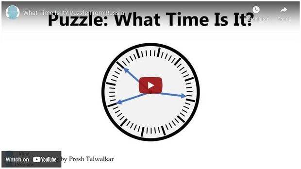 Video of the Day: Russian Clock Puzzle