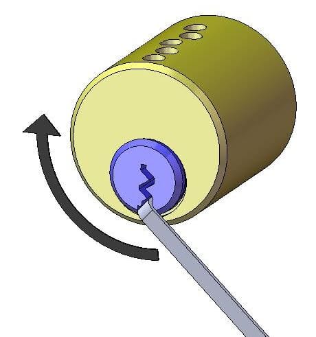 Lock Design - using a torsion wrench