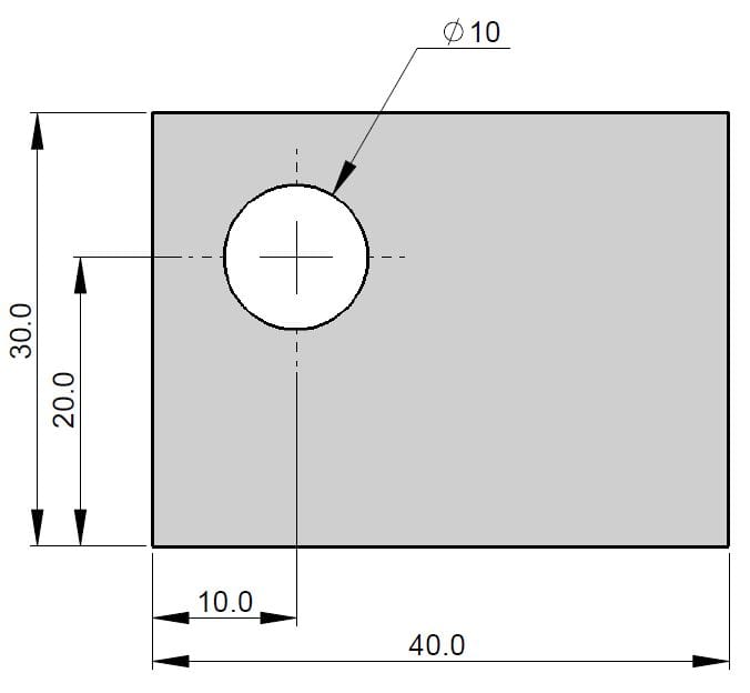 A part without tolerances