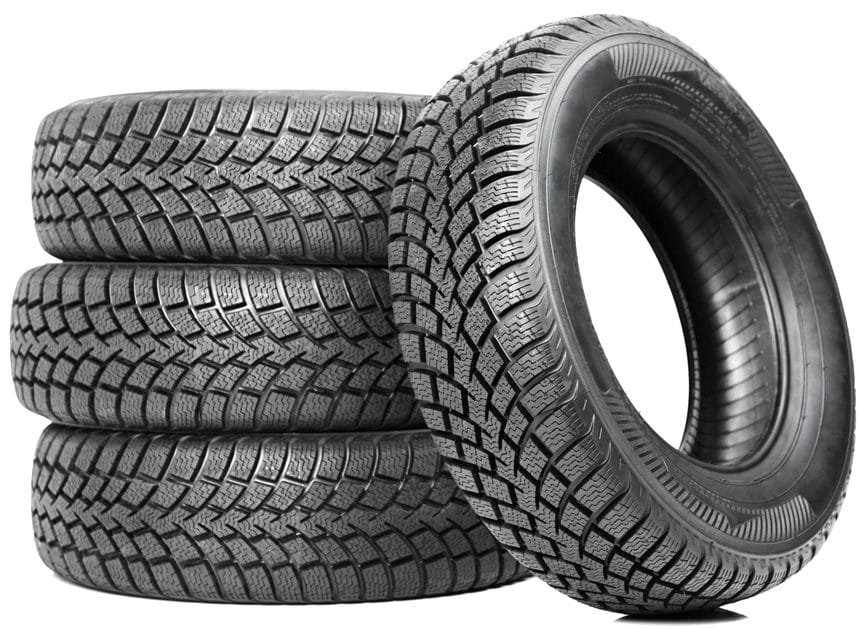 Car tyres manufactured by compression molding