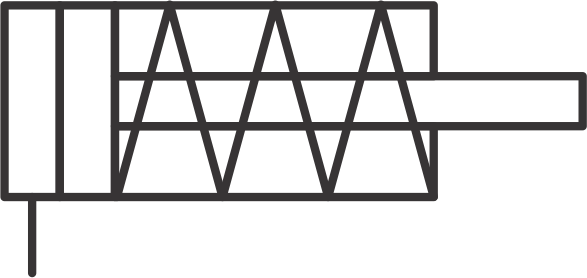 hydraulic symbols - hydraulic cylinder