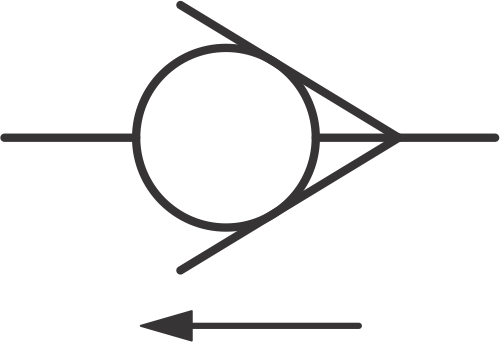 hydraulic symbols - hydraulic check valve