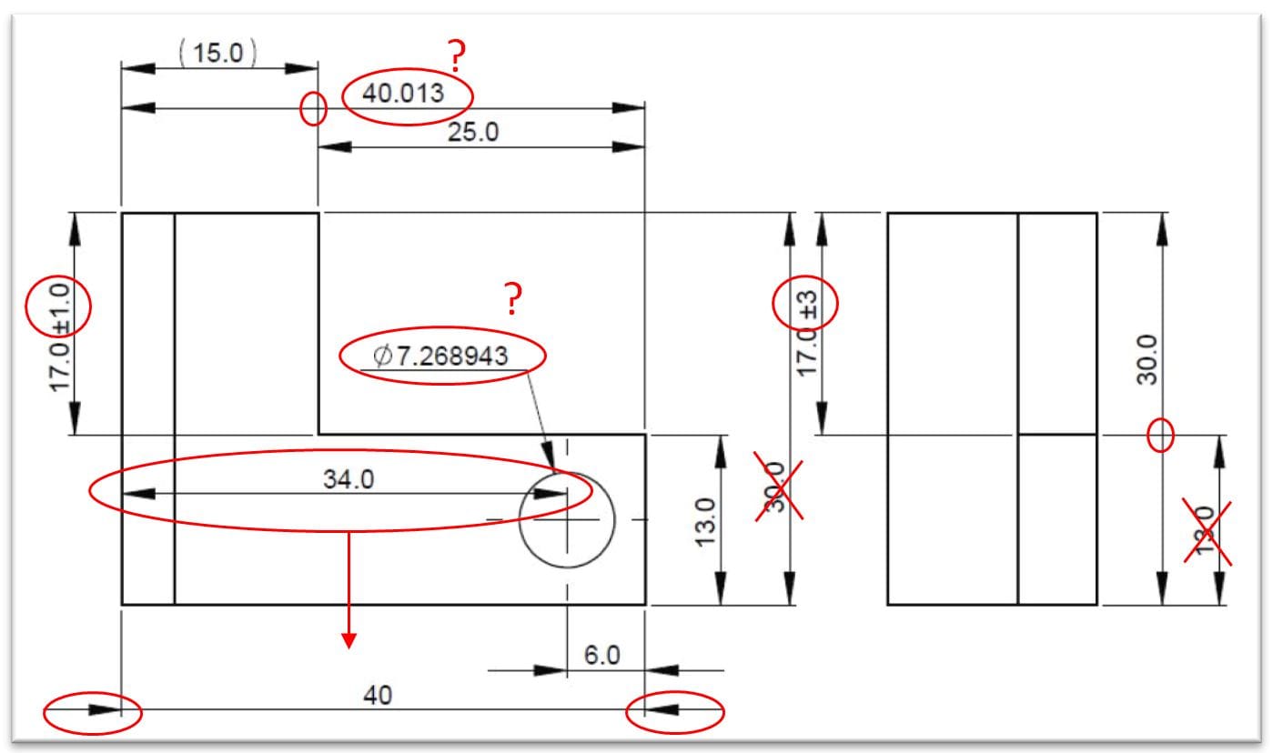 Awful engineering drawing - mechanical design mistakes