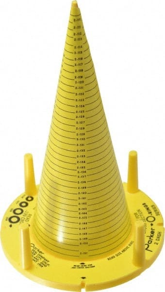 measure o-ring with a sizing cone