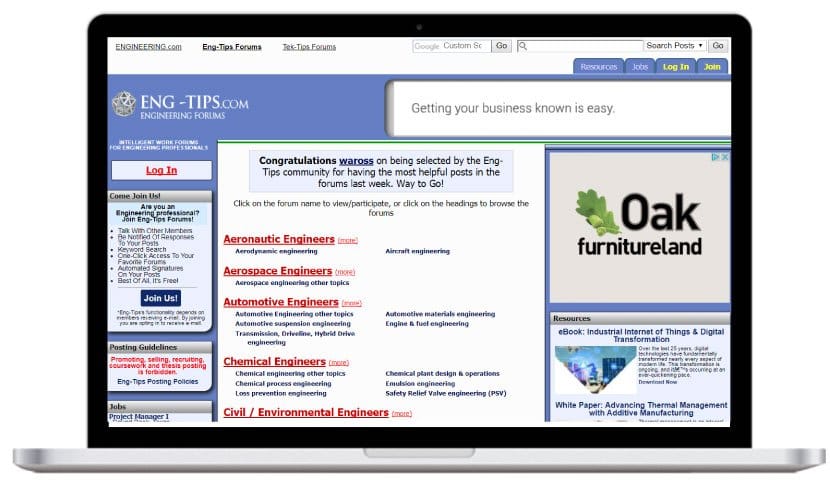 engineering forums - eng-tips