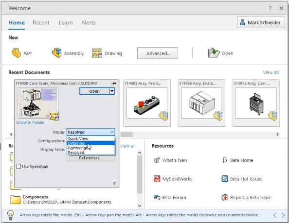 Detailing in SolidWorks 2020