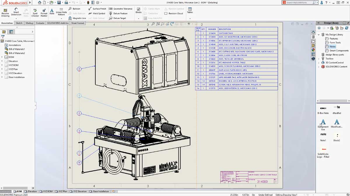 Detailing in Solidworks 2020