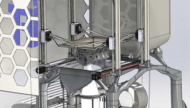 The SLEDM CAD model as designed by the team at TU Graz