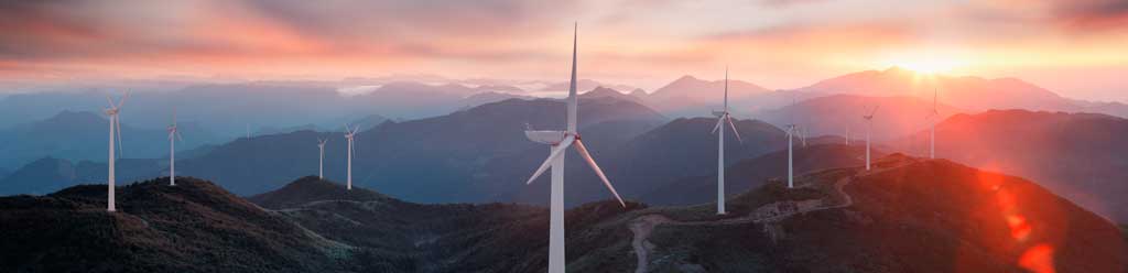 mountain-wind- turbines farm