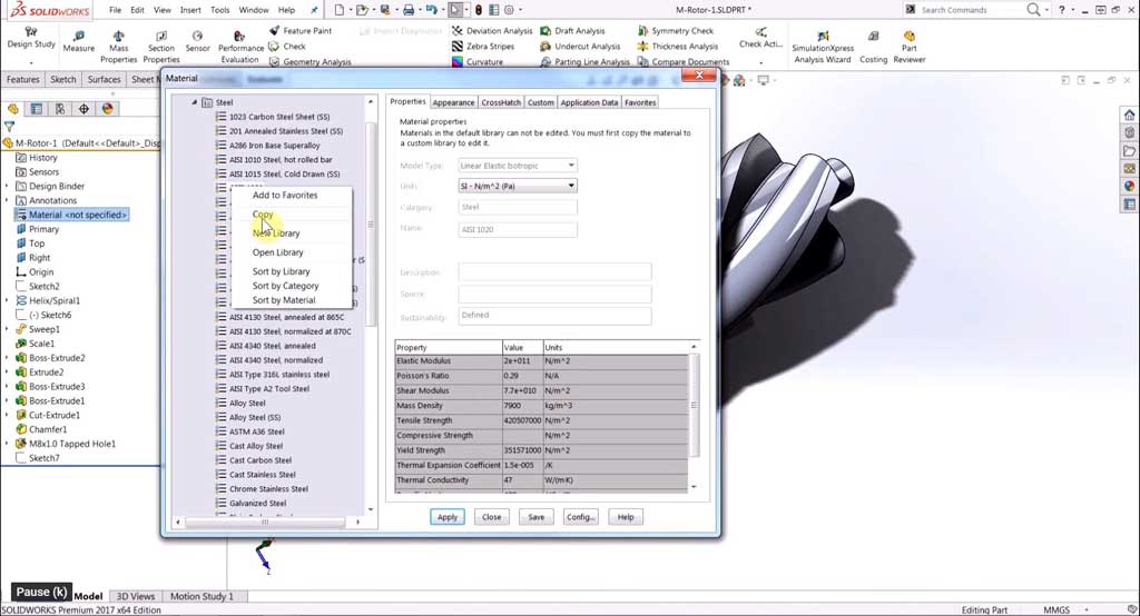 solidworks-material-library
