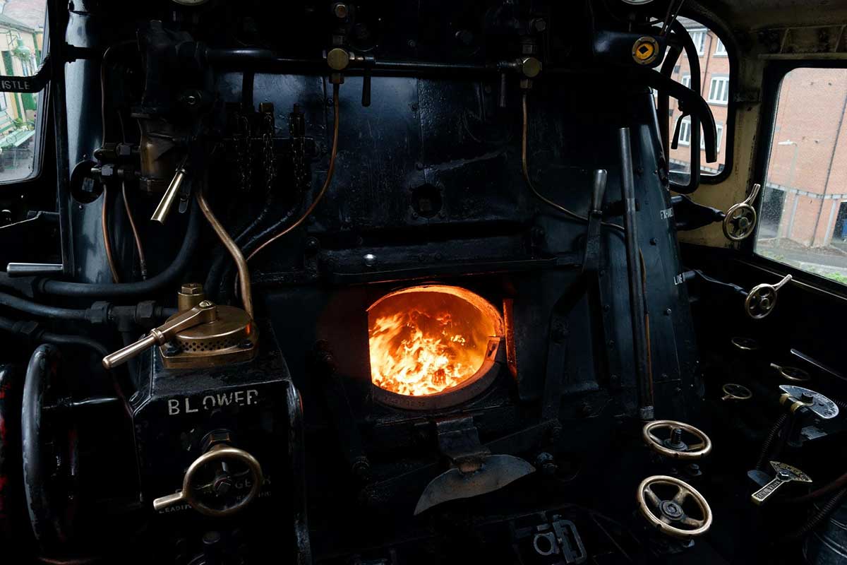 cochran boiler with fire