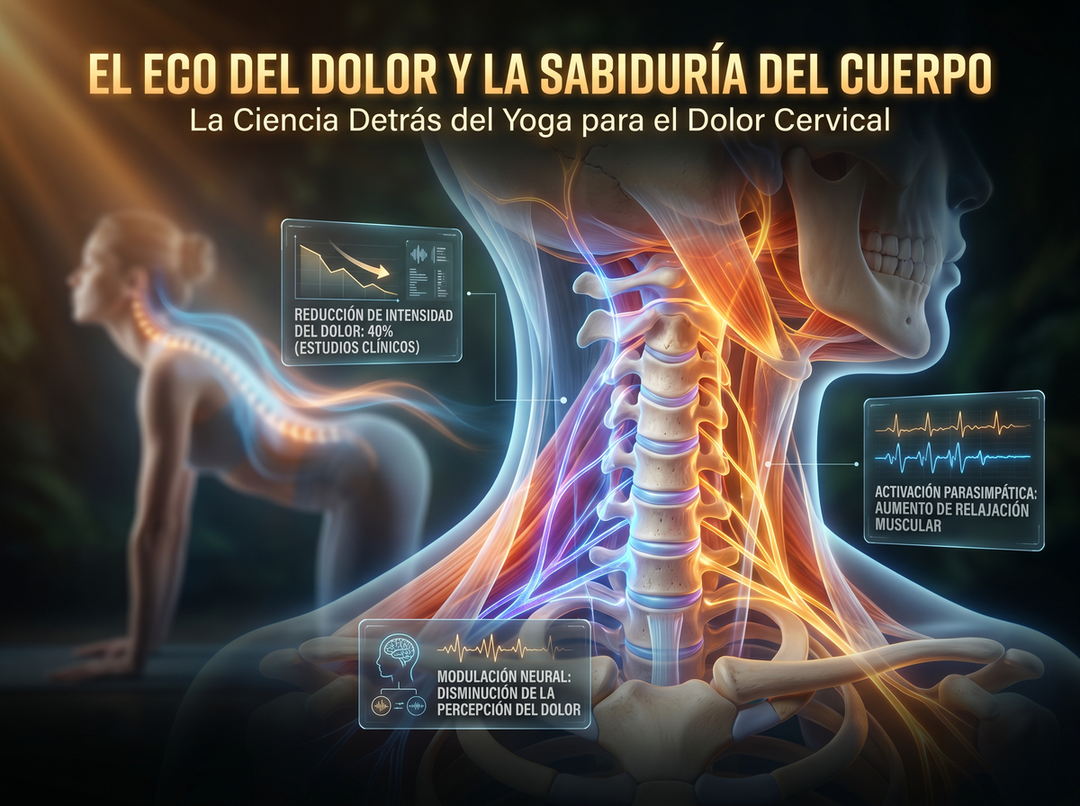 El Eco del Dolor y la Sabiduría del Cuerpo: La Ciencia Detrás del Yoga para el Dolor Cervical