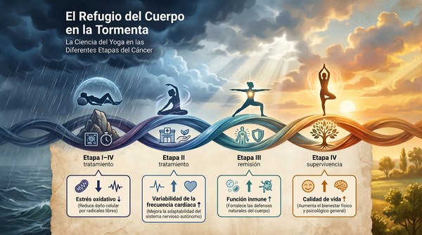 El Refugio del Cuerpo en la Tormenta: La Ciencia del Yoga en las Diferentes Etapas del Cáncer