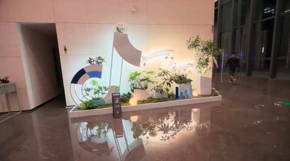 Screengrab of the Bytedance headquarters from Dylan Page's video 