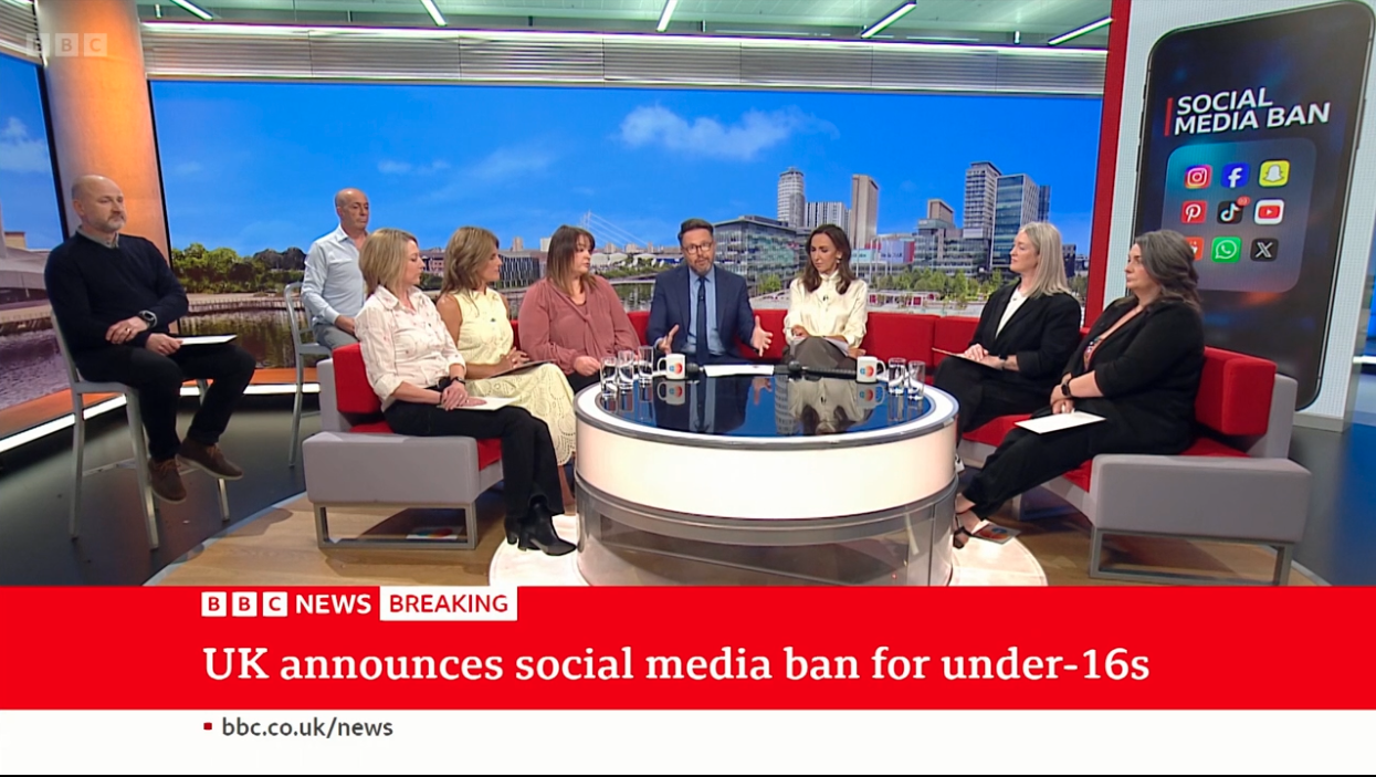 Parents speaking on BBC Breakfast about the UK social media ban