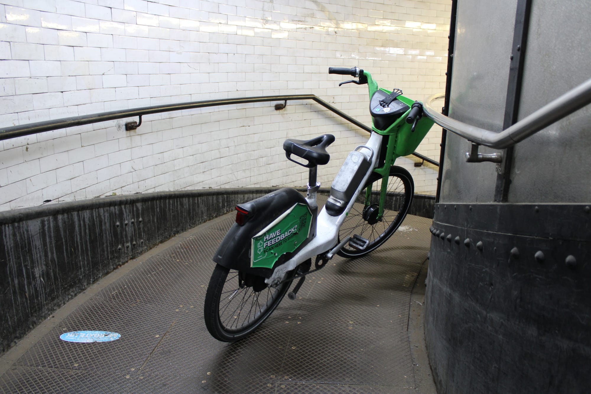 The e-bike turf war deep under the Thames