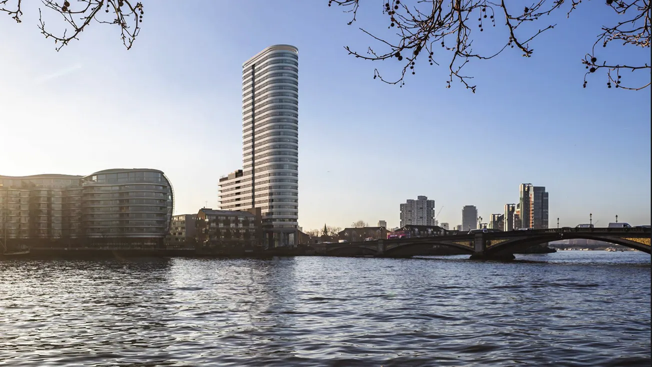 Mick Jagger topples Battersea tower