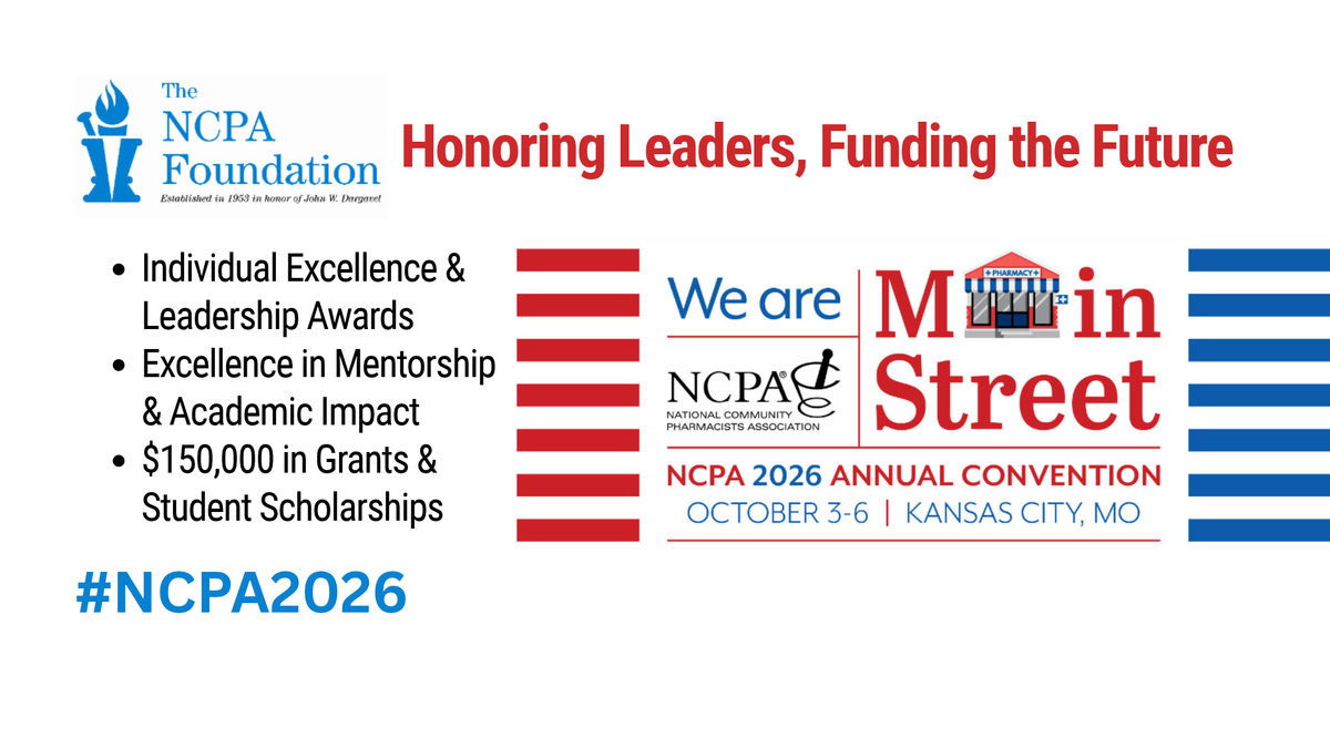 NCPA Foundation Honors Independent Pharmacy Leaders and Awards $150,000 in Grants at 2026 Annual Convention
