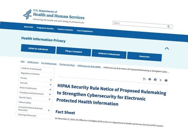 Strengthening Cybersecurity for Electronic Protected Health Information (ePHI): HIPAA Security Rule Notice of Proposed Rulemaking
