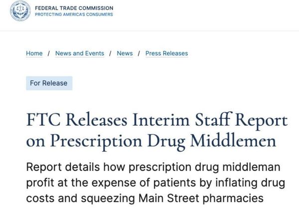 NCPA Reacts: Scathing FTC Interim Report on PBMs Warrants Further Investigations, Immediate Action
