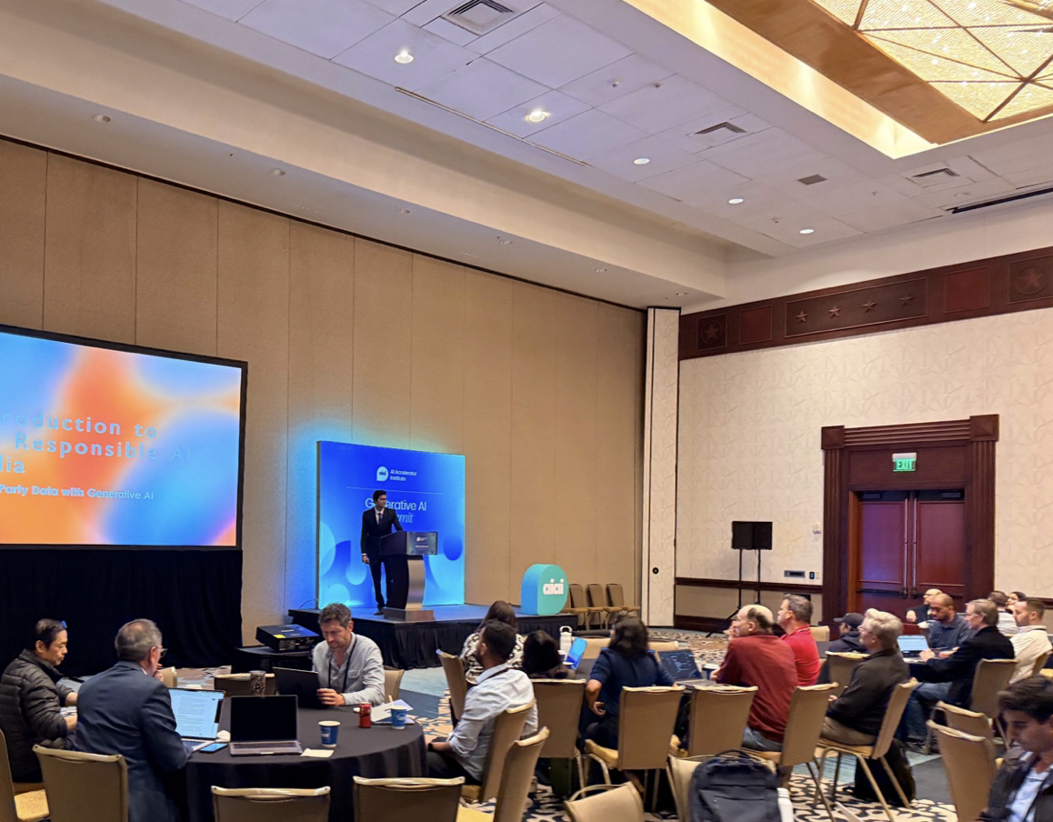 Ramkumar Shanker presenting at the Generative AI Summit Austin, February 25, 2026.