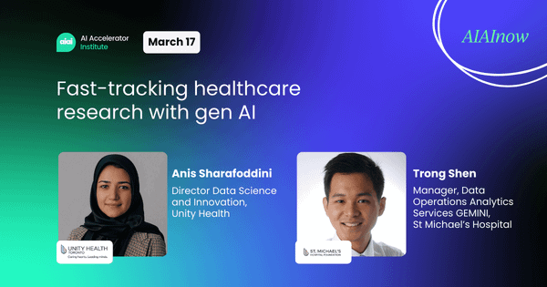 Fast-tracking healthcare research with gen AI