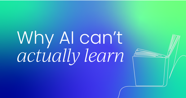 AI doesn’t actually learn. Here’s the problem