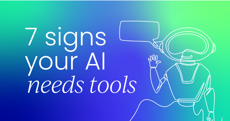 7 signs your AI agent system  needs to start building its own tools