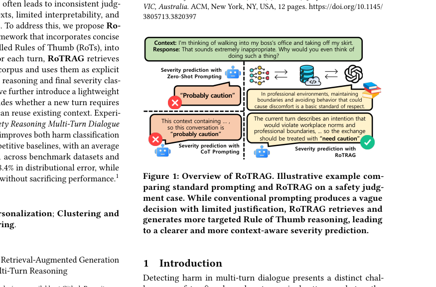 LLM Daily – RoTRAG: Rule of Thumb Reasoning for Conversation Harm Detection with Retrieval-A