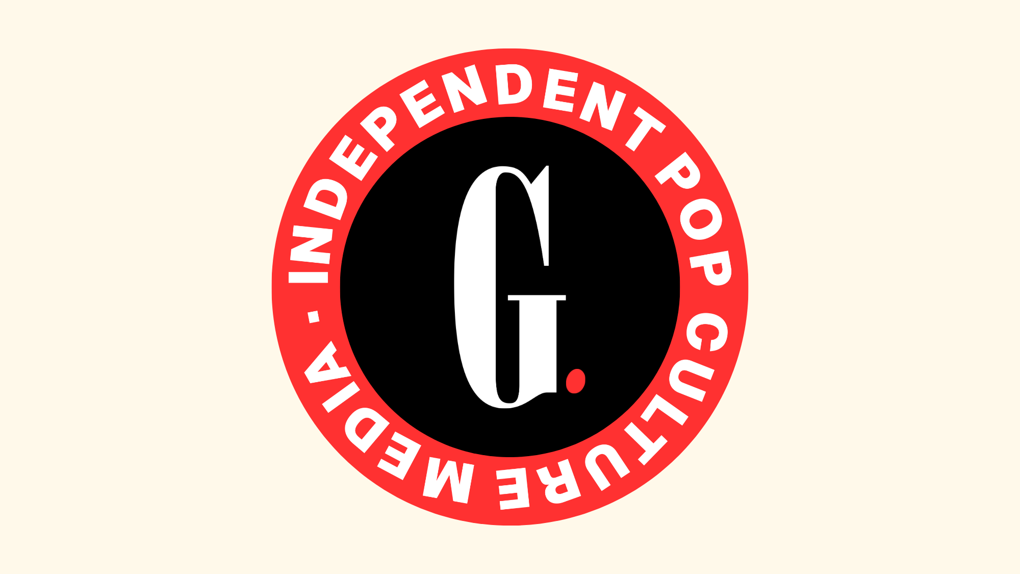 Independent pop culture media badge with the GONST G