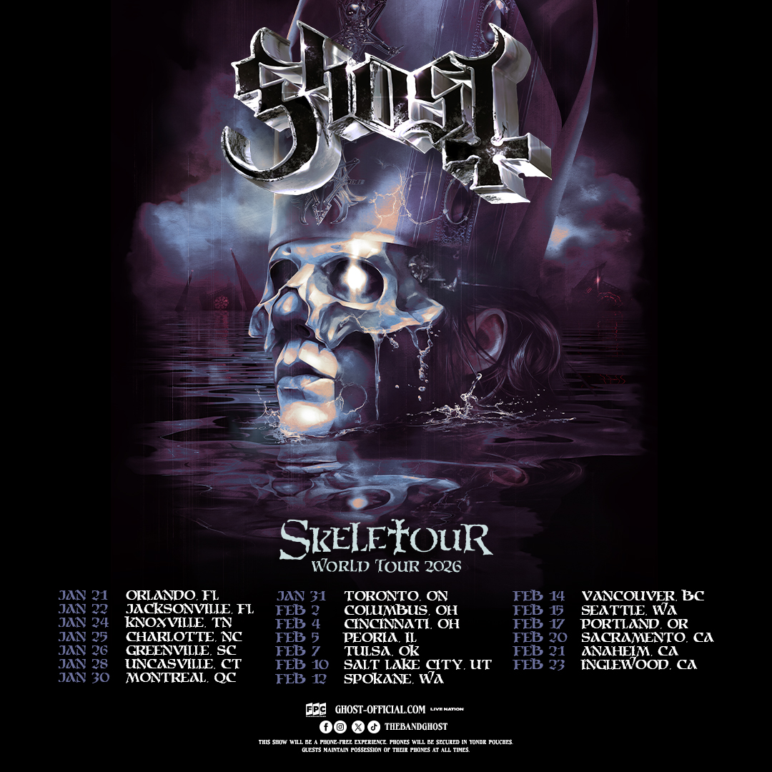 You Thought the Skeletour Was Over? Ghost Confirms New Skeletour Cities for 2026