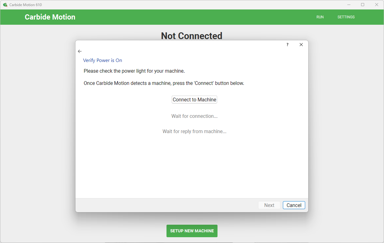 Connect to your machine