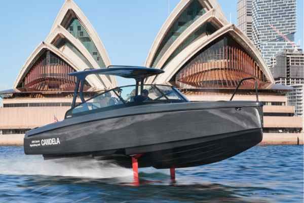 Electric boat takes flight in Sydney