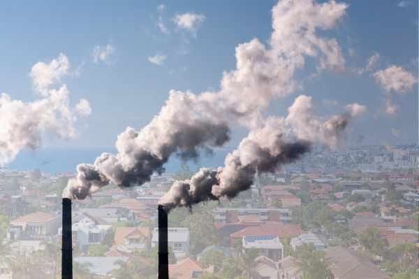 Pollution plumes float into view