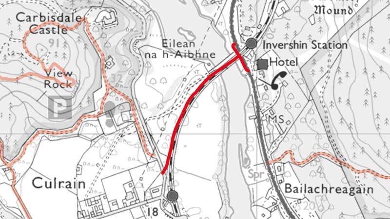 Culrain - Invershin core path