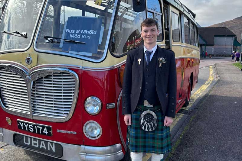 Duncan MacLeod from Bonar Bridge, winner of the Traditional Gold Medal