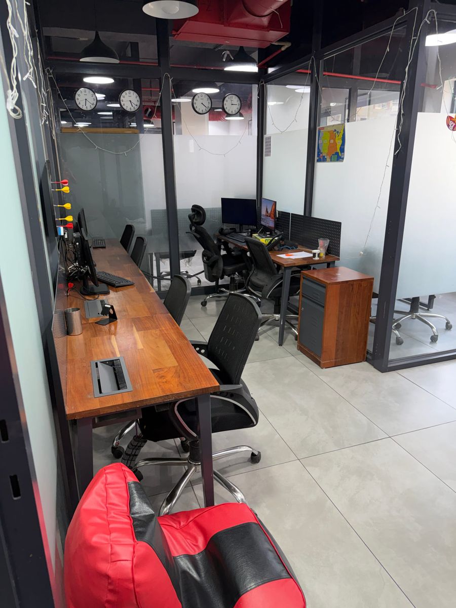 Team office with manager cabin at Biggbang Coworking Mohali