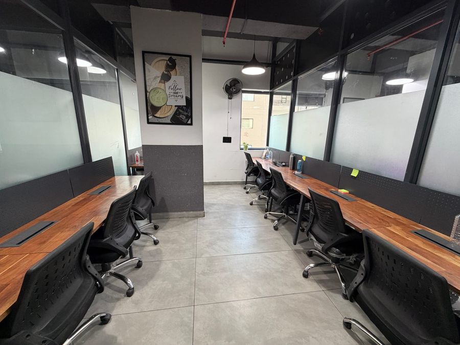 9 seater private cabin at Biggbang Coworking Mohali