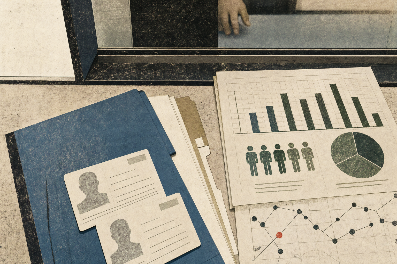 A lawful ownership file, licence silhouette, and public-safety chart arranged on an institutional counter.