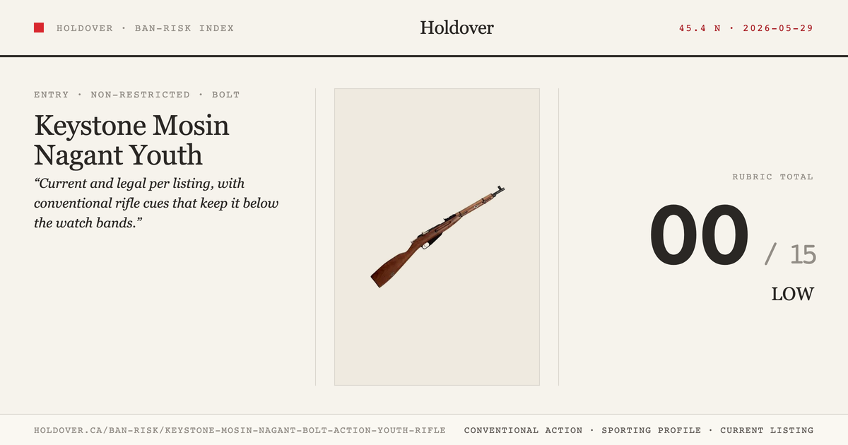 Keystone Mosin Nagant Bolt-Action Youth Rifle reference image for Holdover Ban-Risk verdict