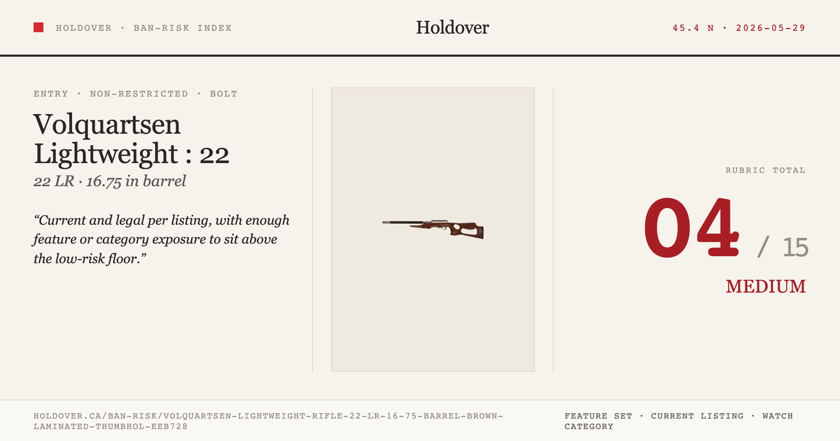 Volquartsen Lightweight Rifle: 22 LR, 16.75" Barrel, Brown Laminated Thumbhole Stock, Model Vcl-LR-B-Lth reference image...