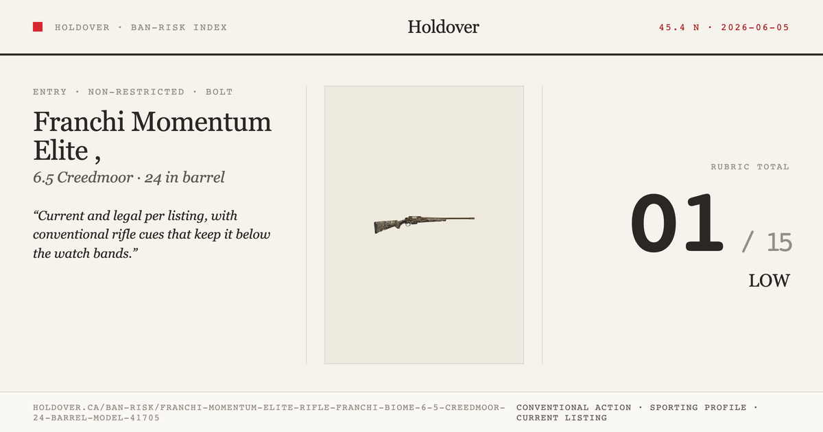 Franchi Momentum Elite Rifle, Franchi Biome: 6.5 Creedmoor, 24" Barrel, Model 41705 reference image for Holdover Ban...
