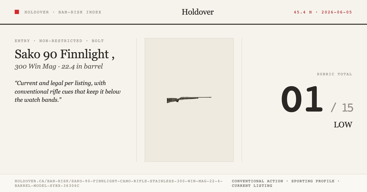 Sako 90 Finnlight Camo Rifle, Stainless: 300 WIN MAG, 22.4" Barrel, Model Sybx3369a2b3fb3b reference image for Holdover...