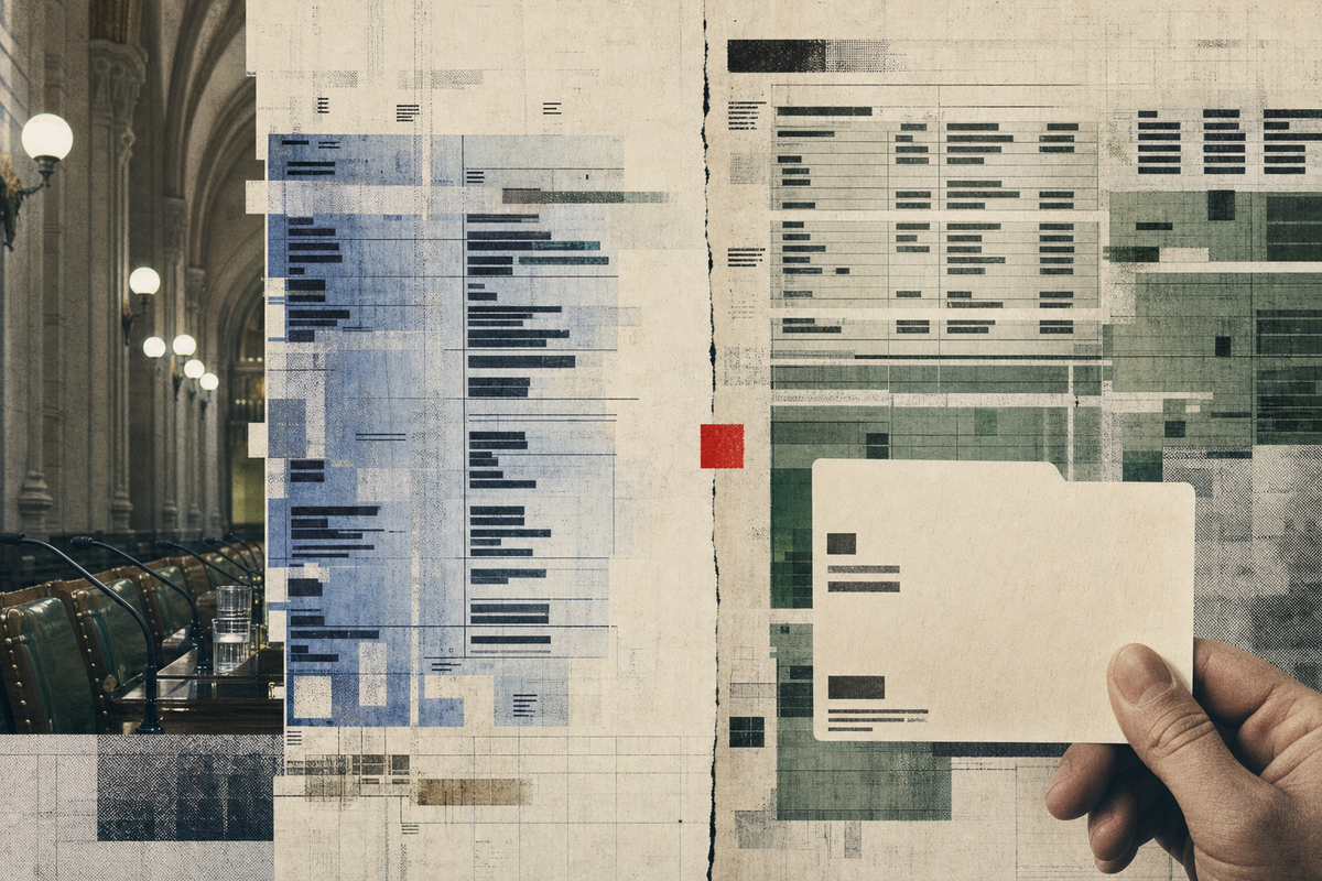 A fragmented federal program ledger contrasted with a visible licensed-owner record.